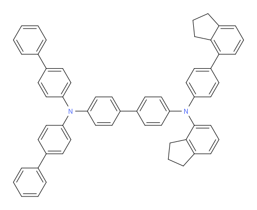 N4,N4-di([1,1'-biphenyl]-4-yl)-N4'-(2,3-dihydro-1H-inden-4-yl)-N4'-(4-(2,3-dihydro-1H-inden-4-yl)phenyl)-[1,1'-biphenyl]-4,4'-diamine