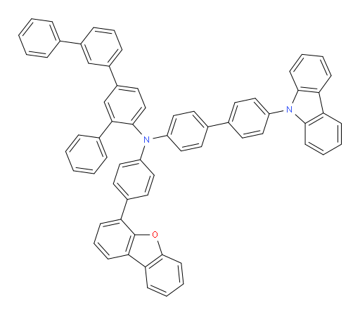 N-(4'-(9H-carbazol-9-yl)-[1,1'-biphenyl]-4-yl)-N-(4-(dibenzo[b,d]furan-4-yl)phenyl)-[1,1':3',1'':3'',1'''-quaterphenyl]-4''-amine