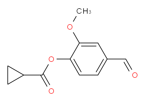 4-formyl-2-methoxyphenyl cyclopropanecarboxylate