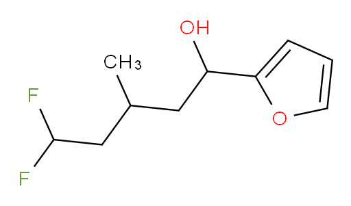 5,5-difluoro-1-(furan-2-yl)-3-methylpentan-1-ol