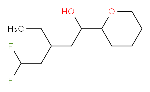 3-ethyl-5,5-difluoro-1-(tetrahydro-2H-pyran-2-yl)pentan-1-ol