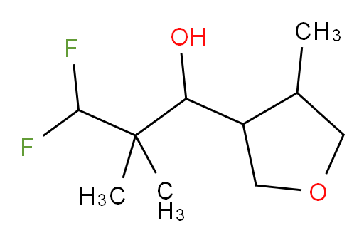 3,3-difluoro-2,2-dimethyl-1-(4-methyltetrahydrofuran-3-yl)propan-1-ol