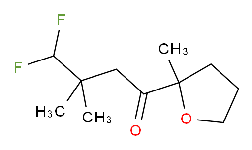 4,4-difluoro-3,3-dimethyl-1-(2-methyltetrahydrofuran-2-yl)butan-1-one