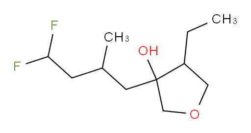 3-(4,4-difluoro-2-methylbutyl)-4-ethyltetrahydrofuran-3-ol