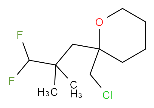 2-(chloromethyl)-2-(3,3-difluoro-2,2-dimethylpropyl)tetrahydro-2H-pyran