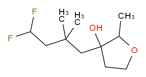 3-(4,4-difluoro-2,2-dimethylbutyl)-2-methyltetrahydrofuran-3-ol