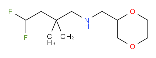 N-((1,4-dioxan-2-yl)methyl)-4,4-difluoro-2,2-dimethylbutan-1-amine