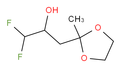 1,1-difluoro-3-(2-methyl-1,3-dioxolan-2-yl)propan-2-ol
