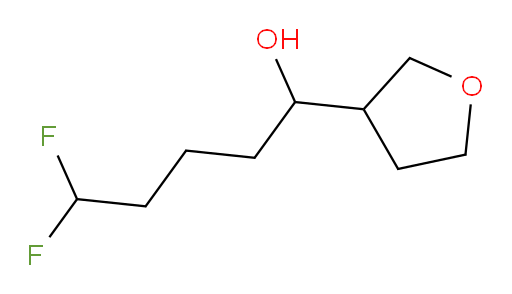 5,5-difluoro-1-(tetrahydrofuran-3-yl)pentan-1-ol