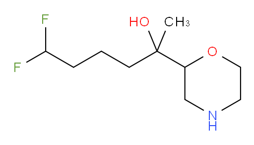 6,6-difluoro-2-(morpholin-2-yl)hexan-2-ol