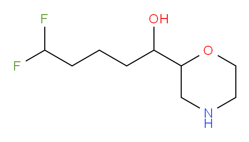 5,5-difluoro-1-(morpholin-2-yl)pentan-1-ol