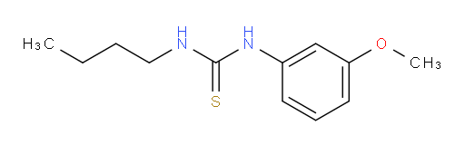 N-Butyl-N′-(3-methoxyphenyl)thiourea (ACI)