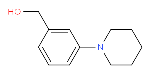 3-(1-Piperidinyl)benzenemethanol (ACI)