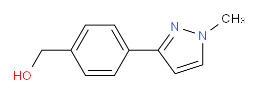 4-(1-Methyl-1H-pyrazol-3-yl)benzenemethanol (ACI)