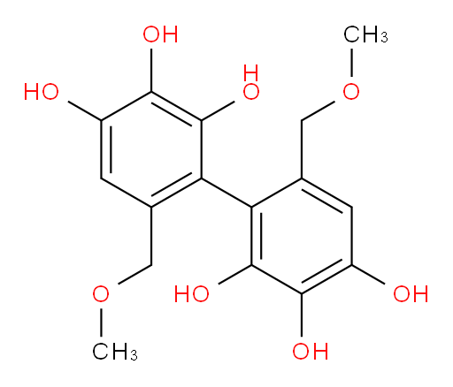6,6′-Bis(methoxymethyl)[1,1′-biphenyl]-2,2′,3,3′,4,4′-hexol (ACI)