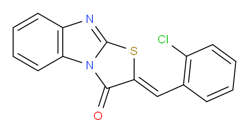 2-[(2-Chlorophenyl)methylene]thiazolo[3,2-a]benzimidazol-3(2H)-one (ACI)