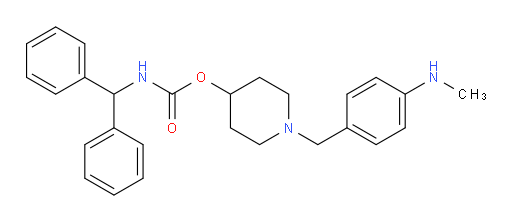 Carbamic acid, (diphenylmethyl)-, 1-[[4-(methylamino)phenyl]methyl]-4-piperidinyl ester (9CI)