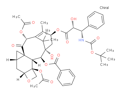 Benzenepropanoic acid, β-[[(1,1-dimethylethoxy)carbonyl]amino]-α-hydroxy-, (1S,2S,4S,7R,8aR,9aS,10aR,12aS,12bR)-7,12a-bis(acetyloxy)-1-(benzoyloxy)-1,3,4,7,8,9,9a,10,10a,12,12a,12b-dodecahydro-2-hydroxy-5,13,13-trimethyl-8-oxo-2,6-methano-2H-cyclodeca[3,4]cyclopropa[4,5]benz[1,2-b]oxet-4-yl ester, (αR,βS)- (9CI, ACI)
