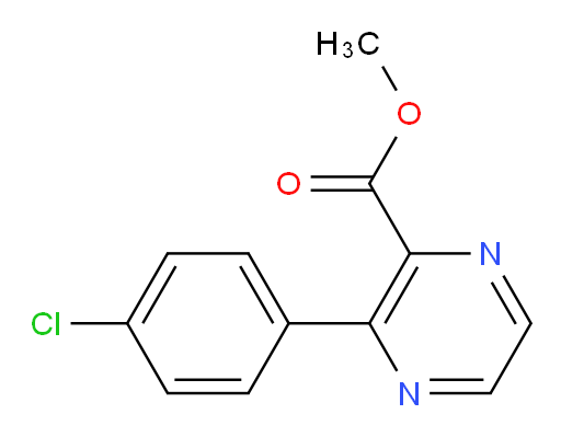 Methyl 3-(4-chlorophenyl)-2-pyrazinecarboxylate (ACI)