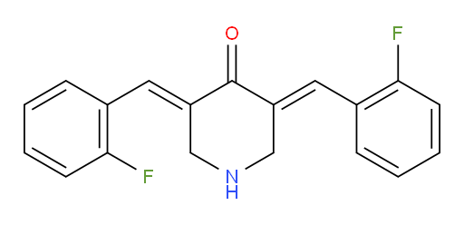 3,5-Bis[(2-fluorophenyl)methylene]-4-piperidinone (ACI)