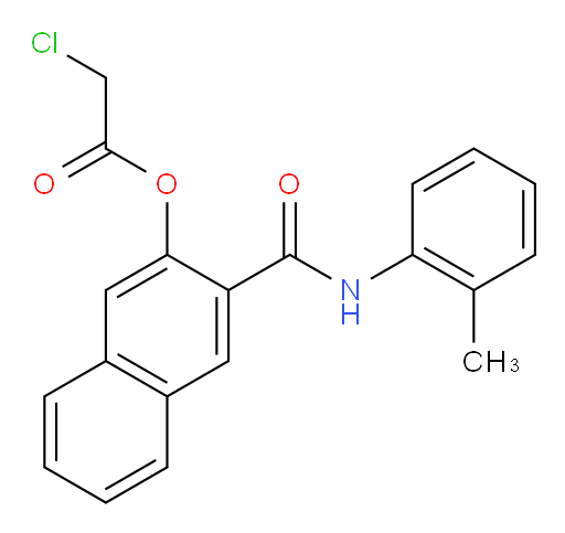 3-[[(2-Methylphenyl)amino]carbonyl]-2-naphthalenyl 2-chloroacetate (ACI)