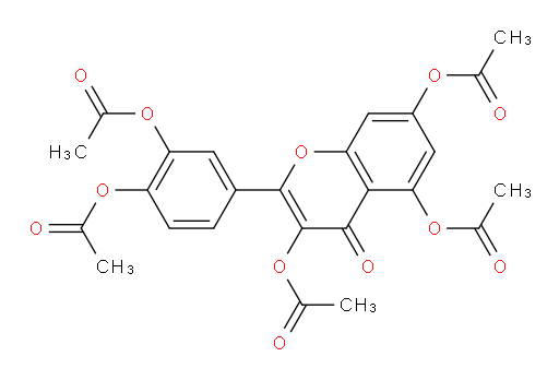 Quercetin pentaacetate (6CI)