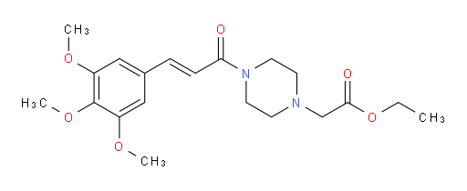 Ethyl 4-[1-oxo-3-(3,4,5-trimethoxyphenyl)-2-propen-1-yl]-1-piperazineacetate (ACI)