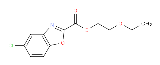 2-Ethoxyethyl 5-chloro-2-benzoxazolecarboxylate (ACI)