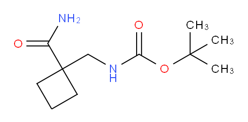 tert-butyl N-[(1-carbamoylcyclobutyl)methyl]carbamate