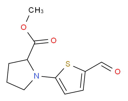 methyl 1-(5-formylthiophen-2-yl)pyrrolidine-2-carboxylate
