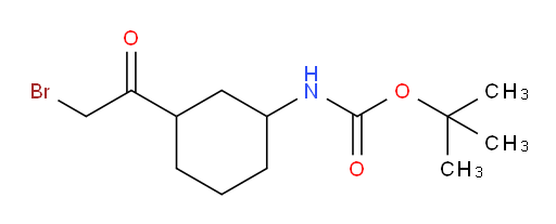 tert-butyl N-[3-(2-bromoacetyl)cyclohexyl]carbamate