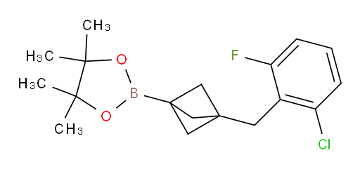 2-{3-[(2-chloro-6-fluorophenyl)methyl]bicyclo[1.1.1]pentan-1-yl}-4,4,5,5-tetramethyl-1,3,2-dioxaborolane