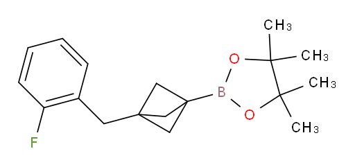 2-{3-[(2-fluorophenyl)methyl]bicyclo[1.1.1]pentan-1-yl}-4,4,5,5-tetramethyl-1,3,2-dioxaborolane