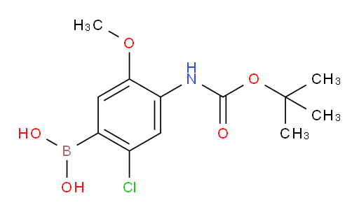 (4-{[(tert-butoxy)carbonyl]amino}-2-chloro-5-methoxyphenyl)boronic acid