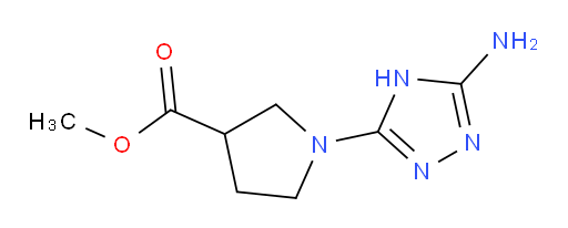 methyl 1-(5-amino-4H-1,2,4-triazol-3-yl)pyrrolidine-3-carboxylate