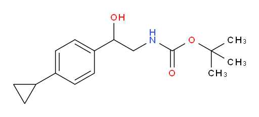 tert-butyl N-[2-(4-cyclopropylphenyl)-2-hydroxyethyl]carbamate