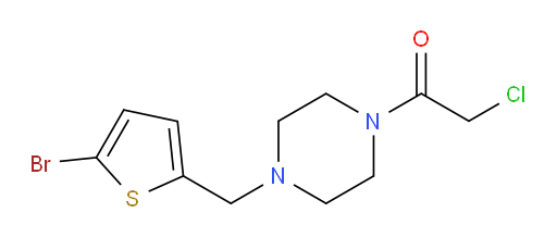 1-{4-[(5-bromothiophen-2-yl)methyl]piperazin-1-yl}-2-chloroethan-1-one