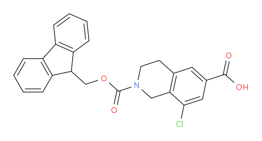 8-chloro-2-{[(9H-fluoren-9-yl)methoxy]carbonyl}-1,2,3,4-tetrahydroisoquinoline-6-carboxylic acid