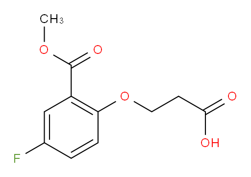 3-[4-fluoro-2-(methoxycarbonyl)phenoxy]propanoic acid