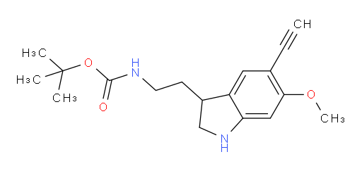 tert-butyl N-[2-(5-ethynyl-6-methoxy-2,3-dihydro-1H-indol-3-yl)ethyl]carbamate