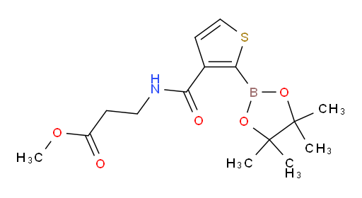 methyl 3-{[2-(4,4,5,5-tetramethyl-1,3,2-dioxaborolan-2-yl)thiophen-3-yl]formamido}propanoate