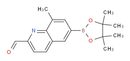 8-methyl-6-(4,4,5,5-tetramethyl-1,3,2-dioxaborolan-2-yl)quinoline-2-carbaldehyde