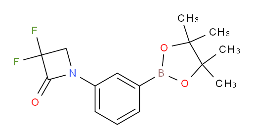 3,3-difluoro-1-[3-(4,4,5,5-tetramethyl-1,3,2-dioxaborolan-2-yl)phenyl]azetidin-2-one