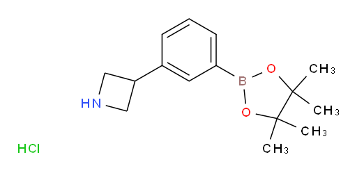 3-[3-(4,4,5,5-tetramethyl-1,3,2-dioxaborolan-2-yl)phenyl]azetidine hydrochloride