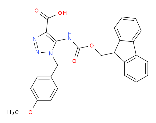 5-({[(9H-fluoren-9-yl)methoxy]carbonyl}amino)-1-[(4-methoxyphenyl)methyl]-1H-1,2,3-triazole-4-carboxylic acid