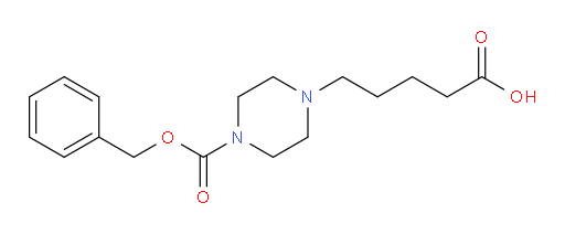 5-{4-[(benzyloxy)carbonyl]piperazin-1-yl}pentanoic acid