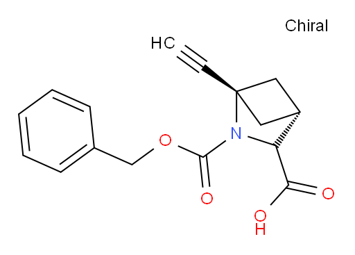 (1s)-2-[(benzyloxy)carbonyl]-1-ethynyl-2-azabicyclo[2.1.1]hexane-3-carboxylic acid