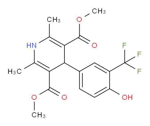 3,5-dimethyl 4-[4-hydroxy-3-(trifluoromethyl)phenyl]-2,6-dimethyl-1,4-dihydropyridine-3,5-dicarboxylate