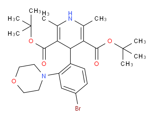 3,5-di-tert-butyl 4-[4-bromo-2-(morpholin-4-yl)phenyl]-2,6-dimethyl-1,4-dihydropyridine-3,5-dicarboxylate