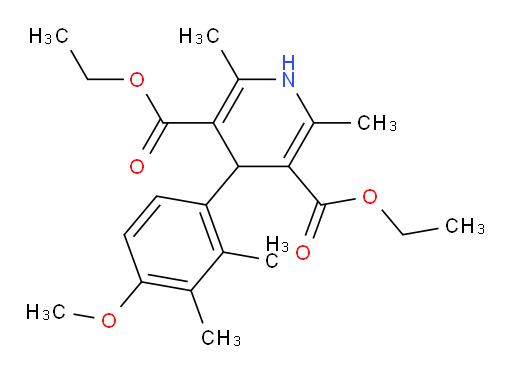 3,5-diethyl 4-(4-methoxy-2,3-dimethylphenyl)-2,6-dimethyl-1,4-dihydropyridine-3,5-dicarboxylate